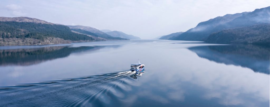 A boat trip on loch ness