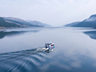 A boat trip on loch ness