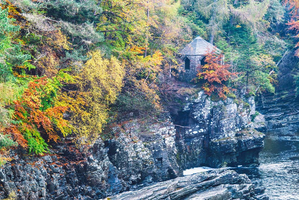 Beautiful autumn colours at Invermoriston near Loch Ness