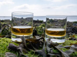 Whisky glasses in Scotland