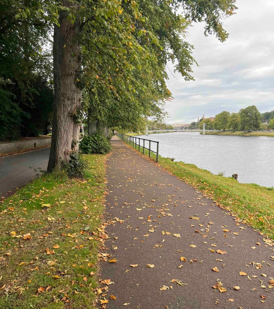 River Ness and the walkway next to it