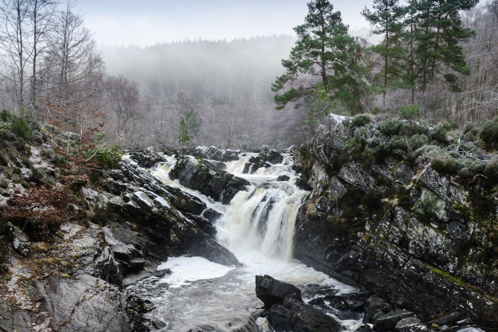 Rogie Falls waterfall on the NC500