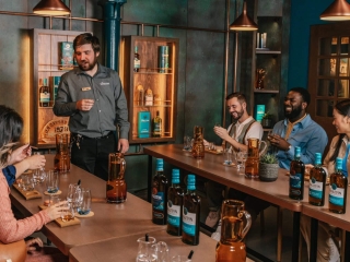 Glen Ord Distillery Whisky Experience in colourful tasting room