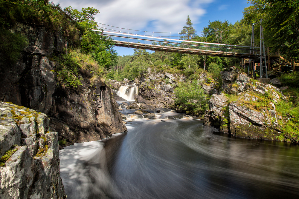 Rogie Falls in Scotland.
