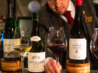 Alpine wine tasting at the Ness Walk bar with sommelier