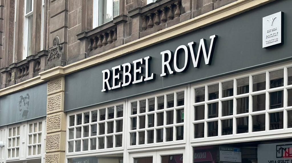 Rebel Row - tartan mill shop