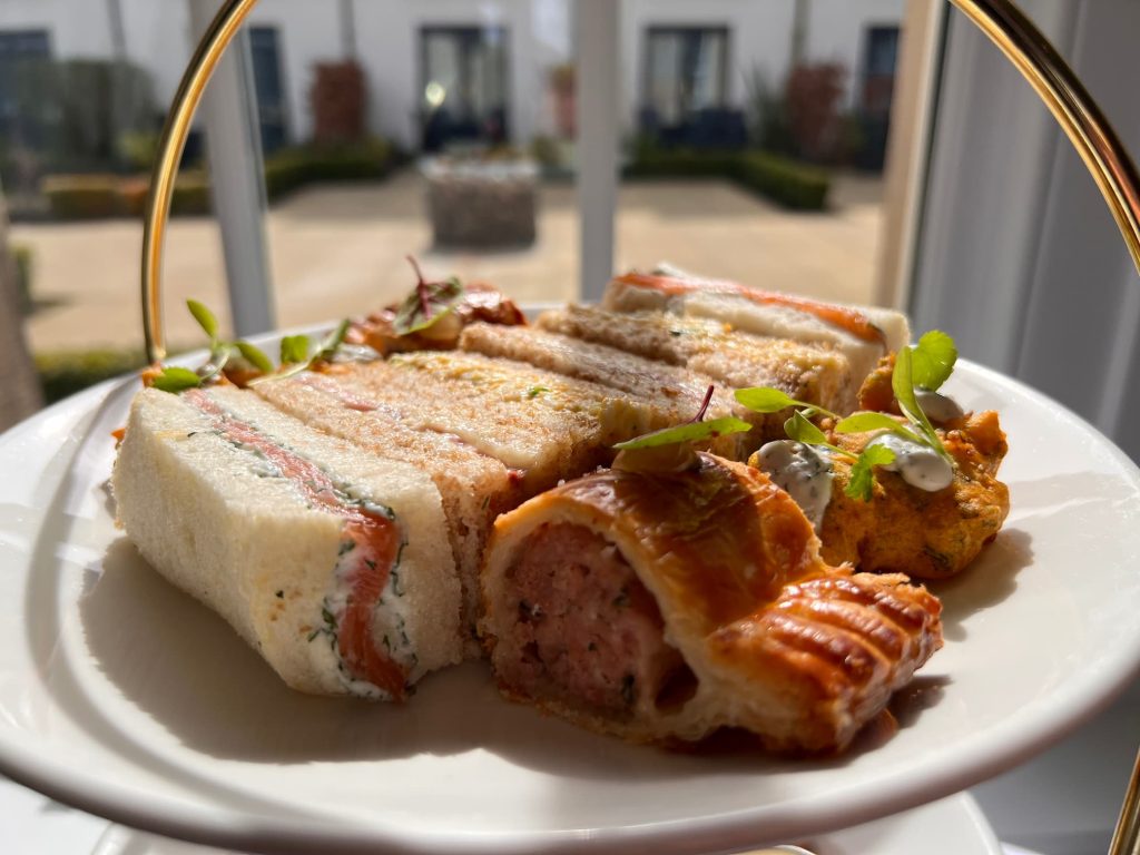 Spring Afternoon Tea sandwiches at Ness Walk's Torrish Restaurant