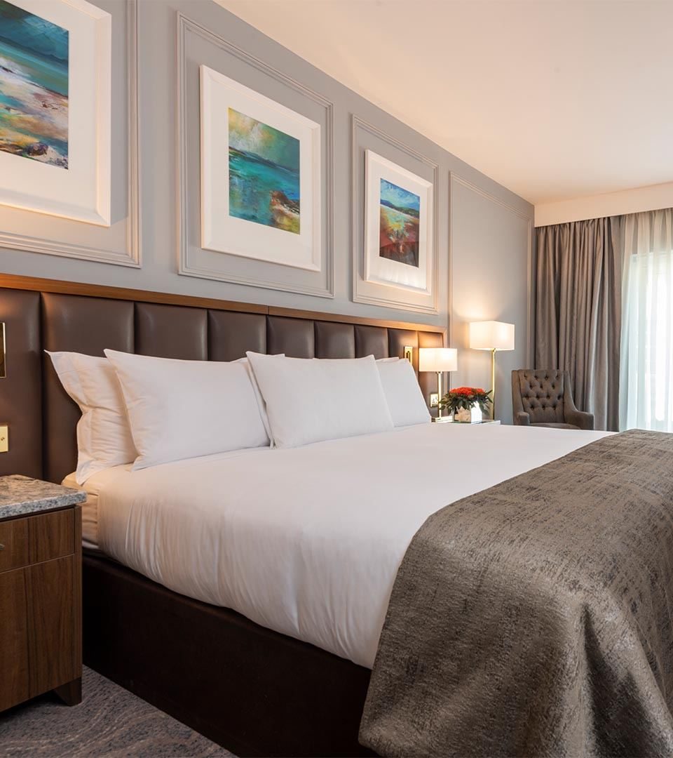 A luxurious double bed in one of our Cedar Bedrooms A luxurious double bed in one of our Cedar Bedrooms