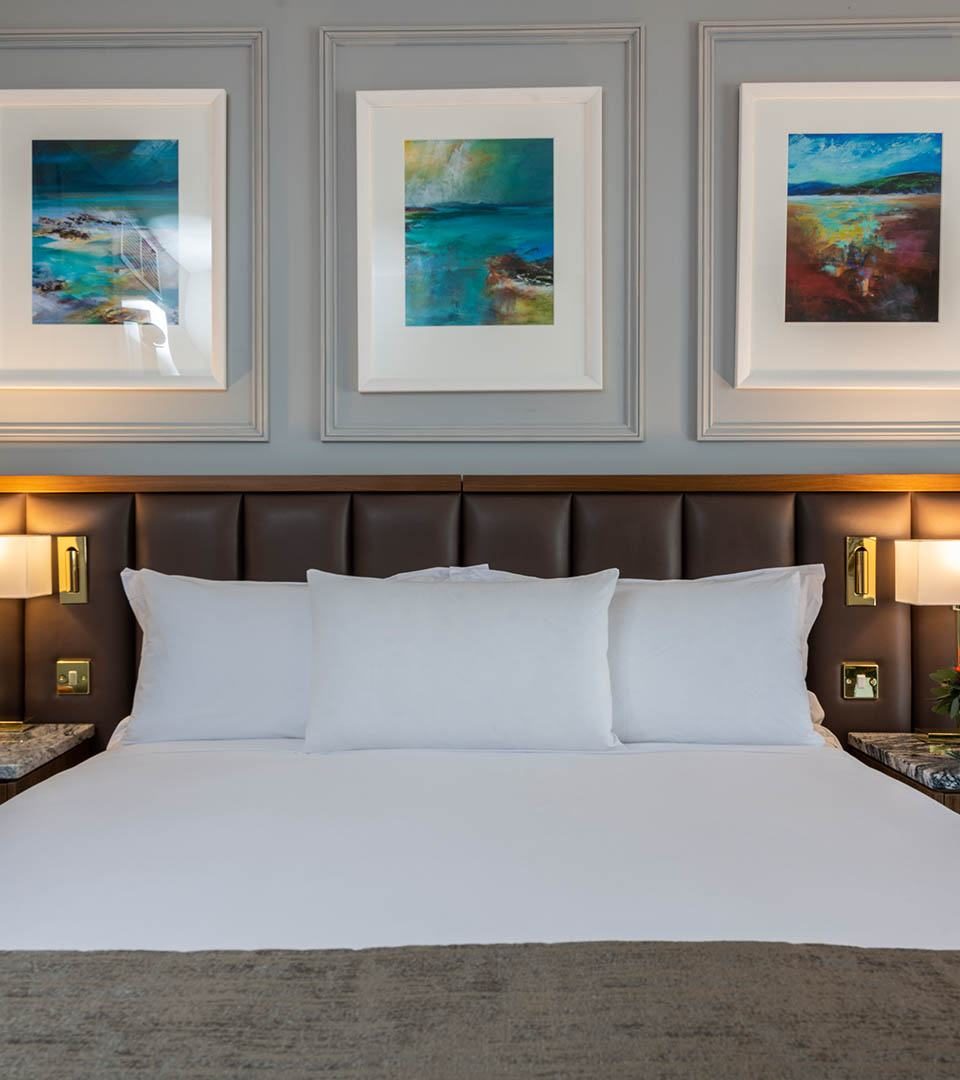 A luxurious large bed as featured in our Laural and Cedar bedrooms A luxurious large bed as featured in our Laural and Cedar bedrooms
