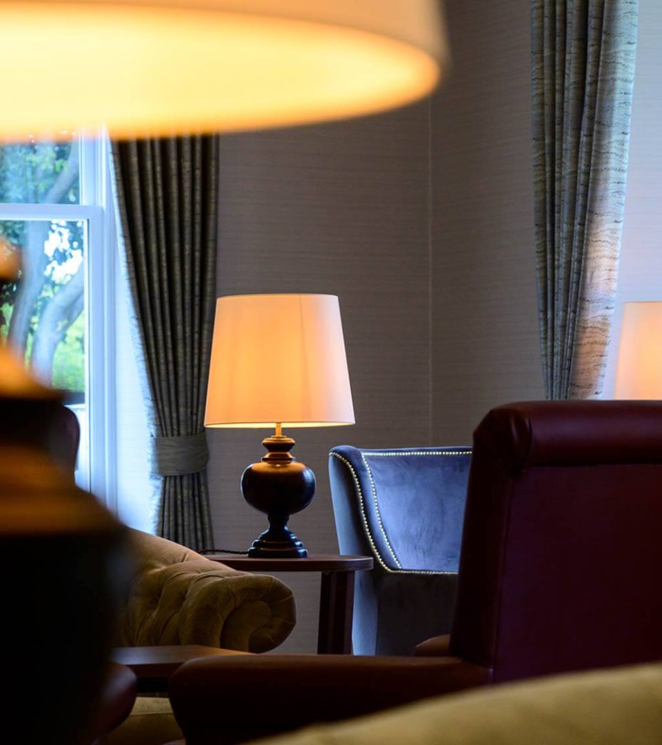 Lamps in the lounge at Ness Walk Hotel, Inverness. Lamps in the lounge at Ness Walk Hotel, Inverness.