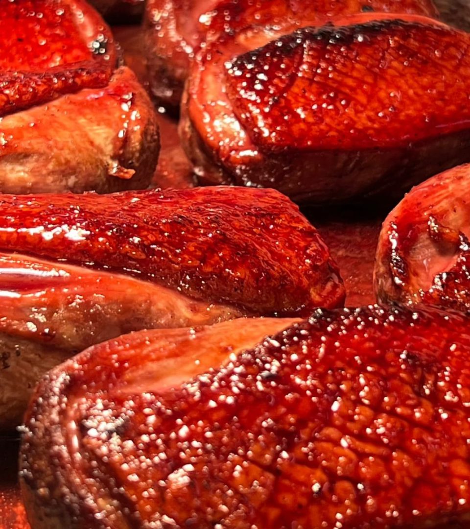 Roast-Gressingham-Duck-Breast-Braised-Chicory-Smoked-Beetroot-Puree-3