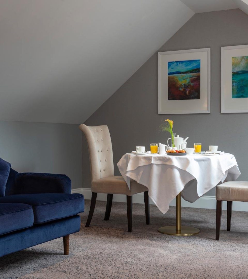A table set up for breakfast in one of our suites, the Rowan Suite A table set up for breakfast in one of our suites, the Rowan Suite