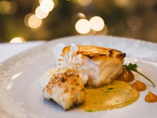 north-sea-halibut-fish-veloute-cauliflower-puree-apricot-yuzu-jam
