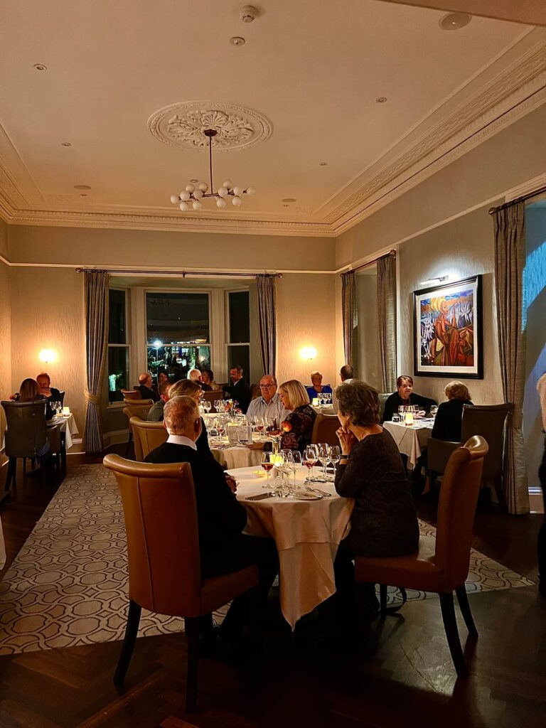 Torrish Restaurant full of guests for the Crystallum Supper Club