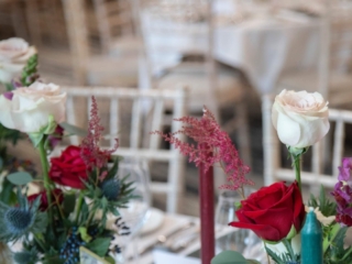 Table decor in our wedding venue in the Scottish Highlands at Ness Walk Hotel.
