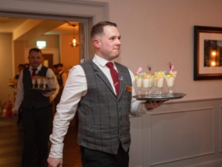 The Ness Walk Hotel weddings team bringing in guest Pina Coladas.