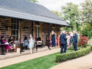 A Scottish wedding in the gardens of Ness Walk Hotel in Inverness overlooking the river and castle.
