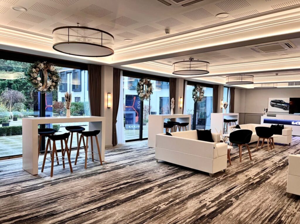 Riverbank Room as Lounge for exclusive use event