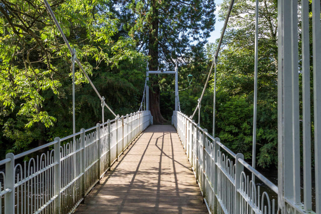 Bridge over to the Ness Islands in Inverness