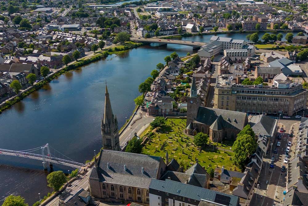 Inverness from above.