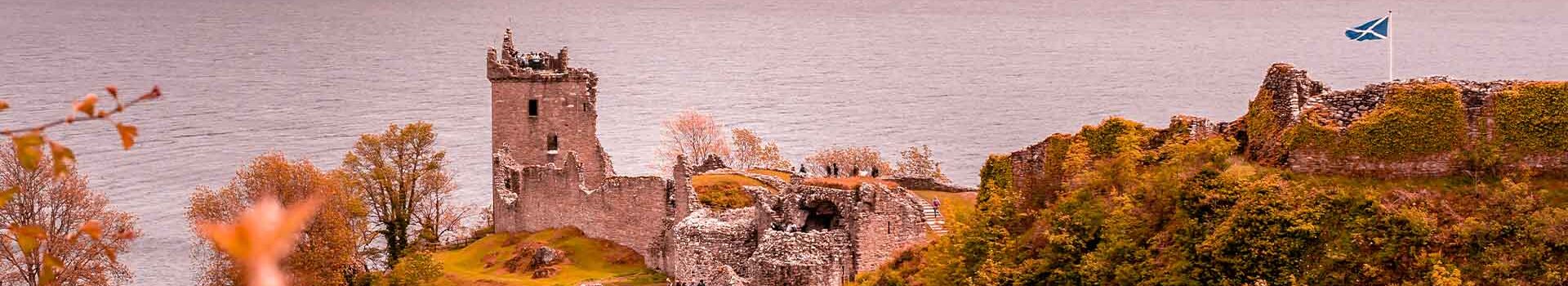 Urquhart Castle by Loch Ness, Scotland.