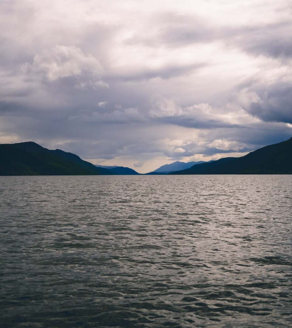 Loch Ness on a cloudy day