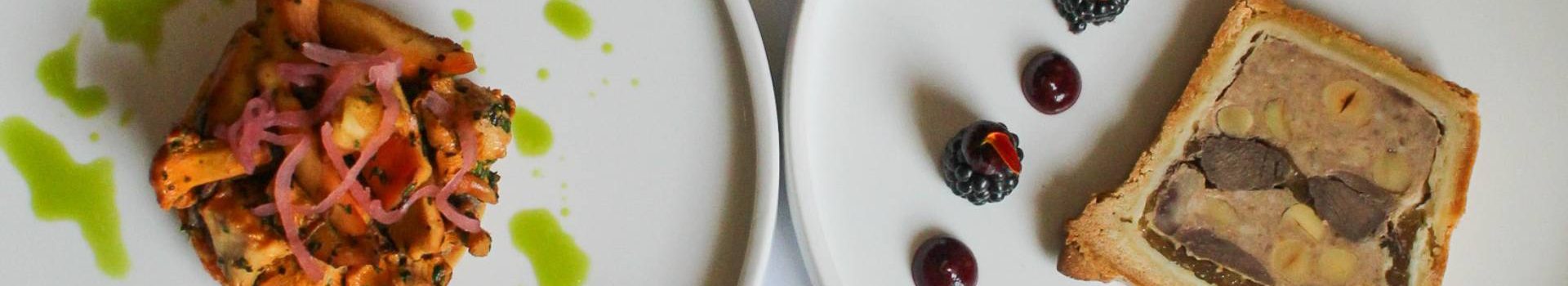 Tasting menu dishes as part of a winter escape at Ness Walk