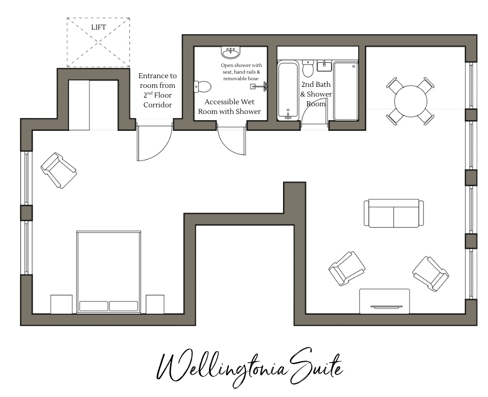 Wellingtonia Suite Floorplan